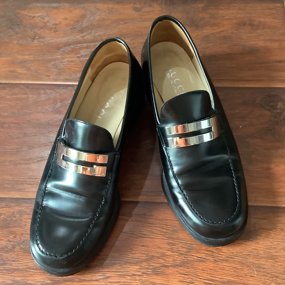 Authentic GUCCI leather loafers 🖤🤍🖤 - Picture 13 of 16
